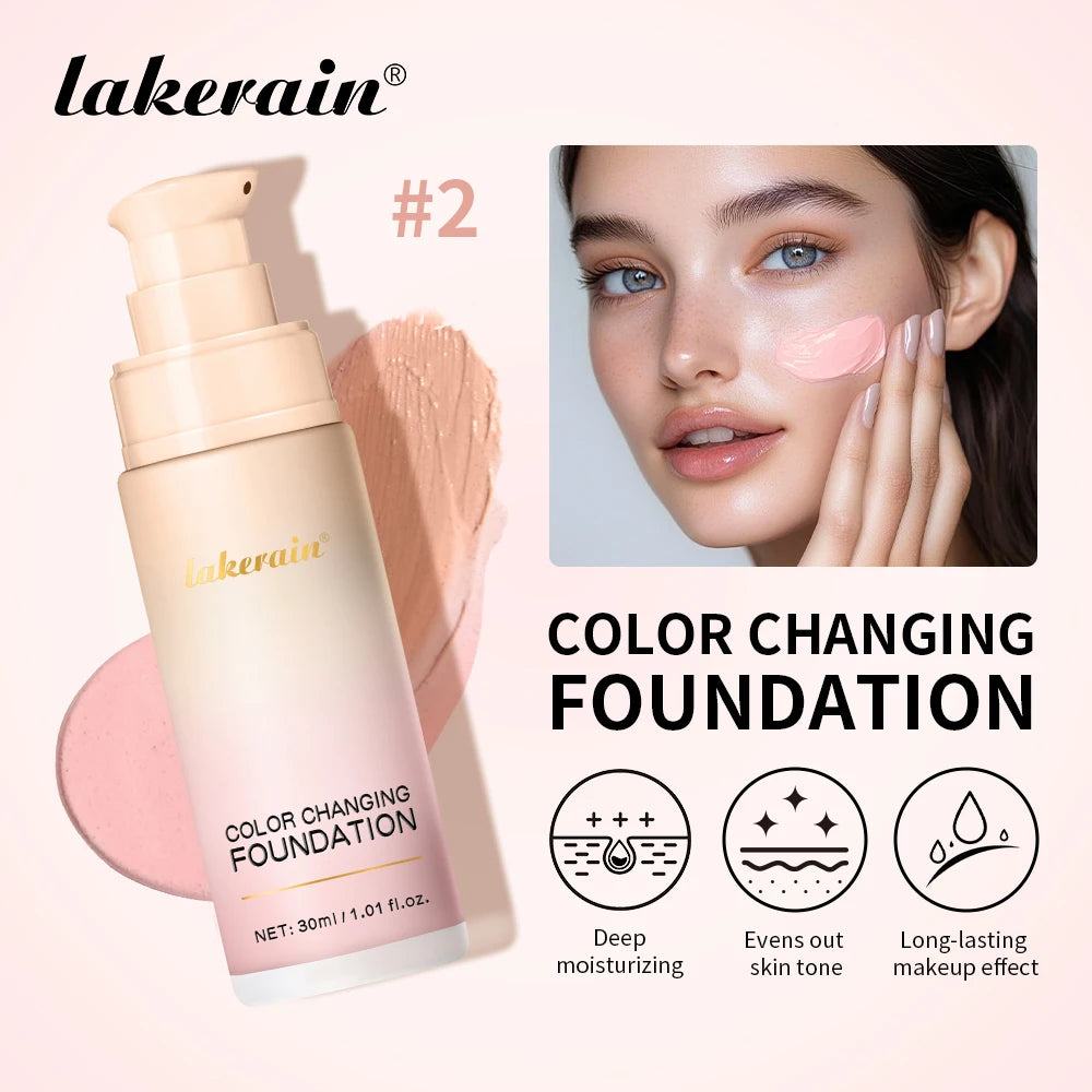 Color-Changing Liquid Foundation for Flawless Skin Tone