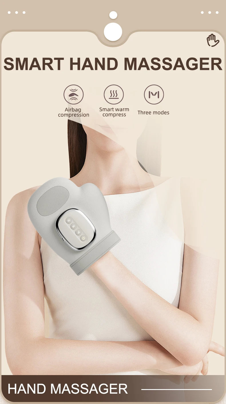 Electric Hand and Wrist Massager with Heat and Air Compression - 7