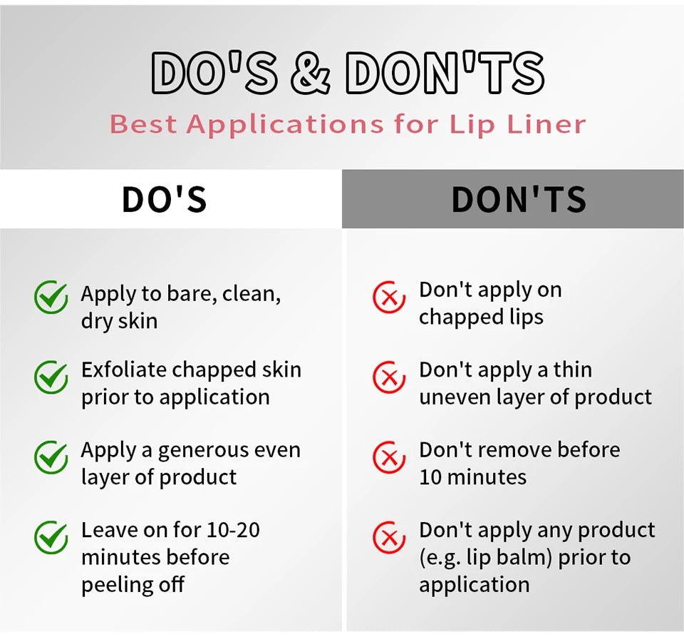 Waterproof Peel-Off Lip Liner Tattoo Stain - 17