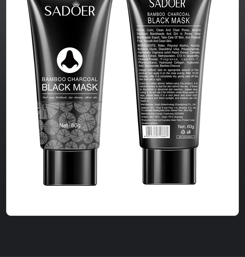 Bamboo Charcoal Black Peel-Off Pore Cleansing Mask