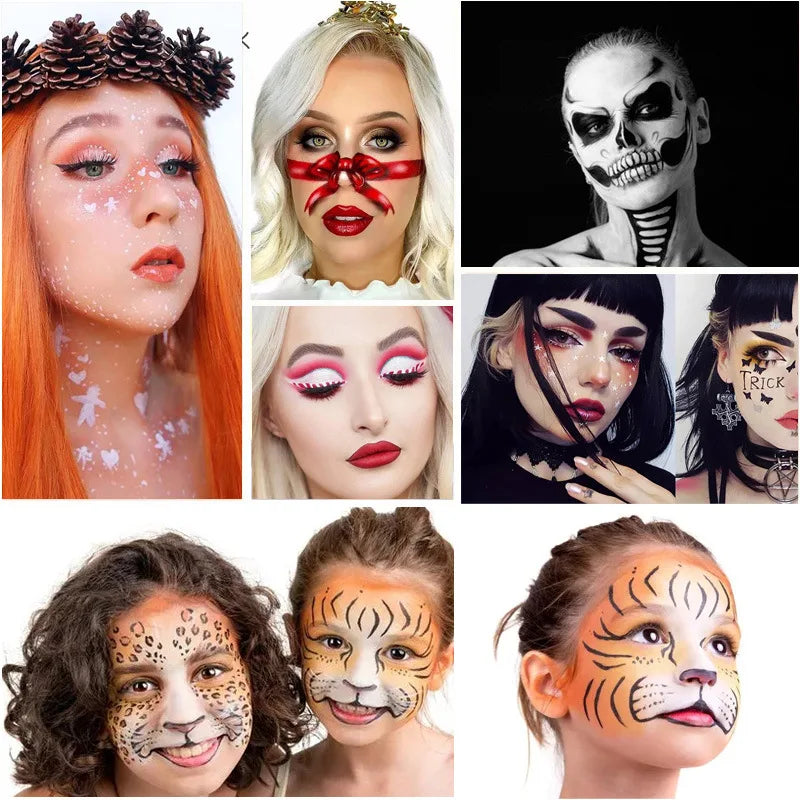 20-Color Professional Face and Body Paint Palette for Parties