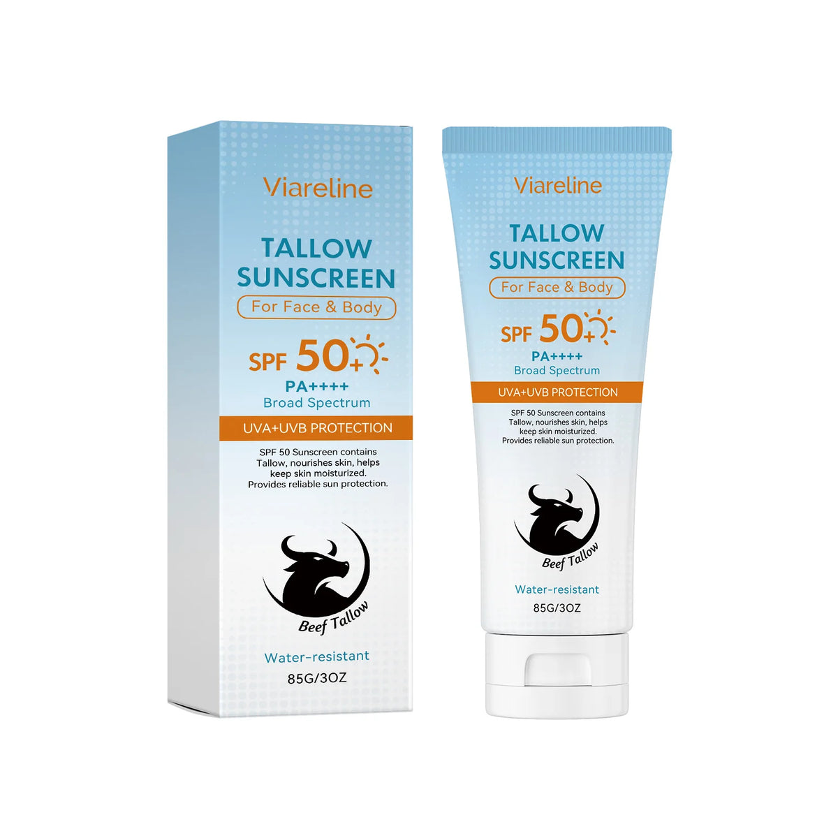 SPF 50 Nourishing Tallow Sunscreen for Face and Body