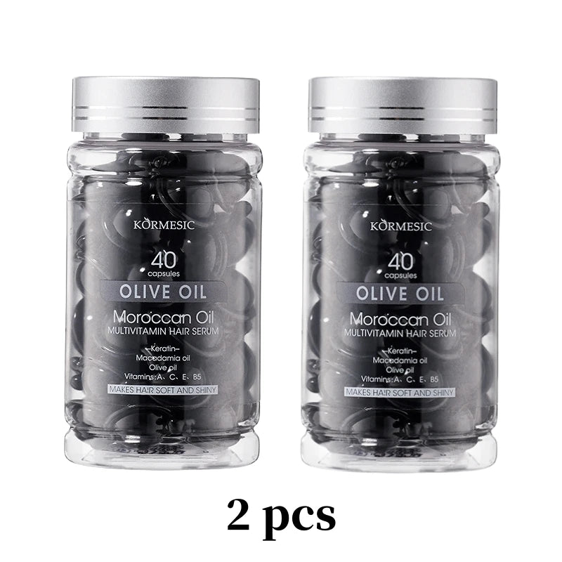 Multivitamin Hair Repair Serum Capsules for Soft and Shiny Hair