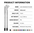 Waterproof Long-Lasting Smudge-Proof Eyeliner Pencil