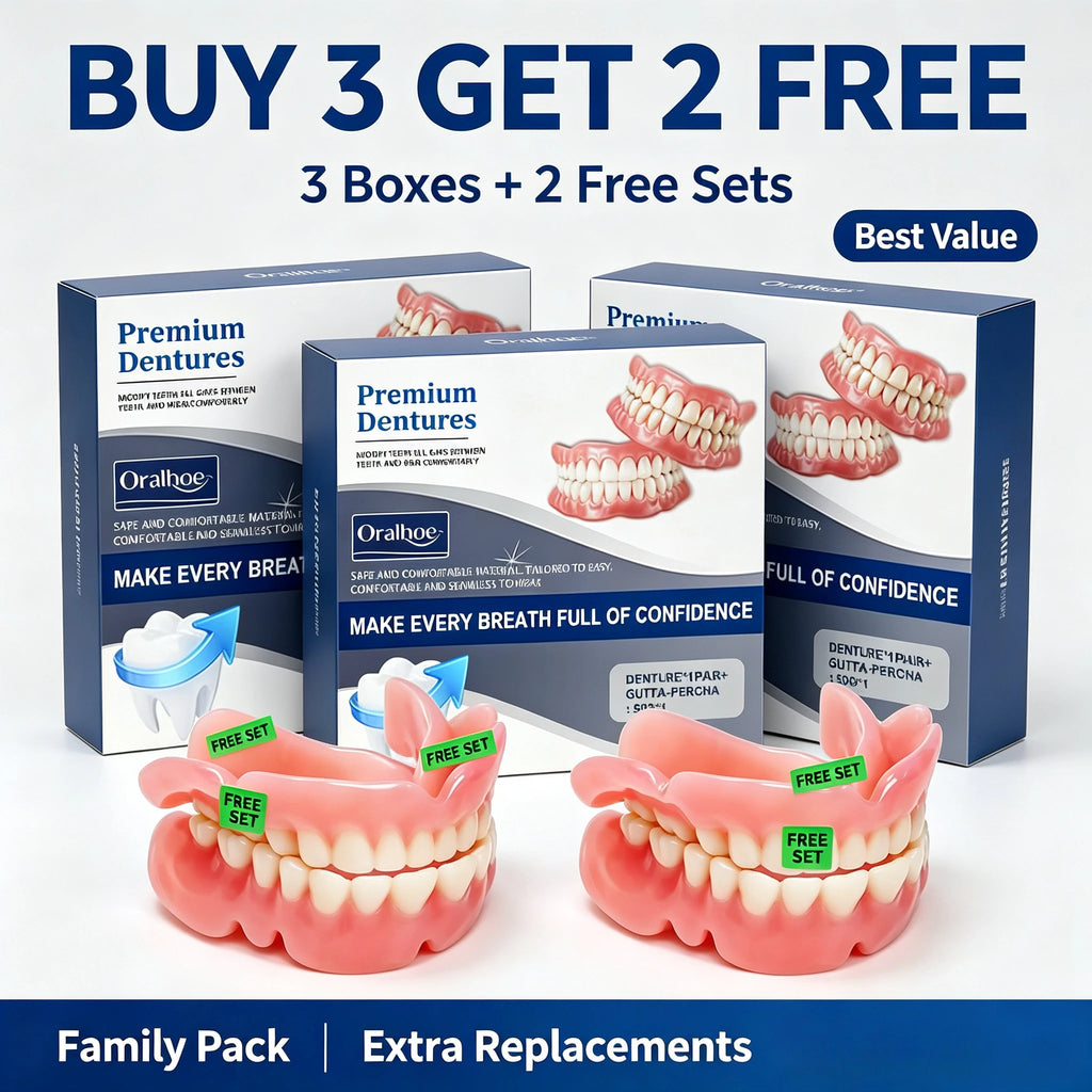 Instant Snap-On Silicone Dentures for Natural Smile