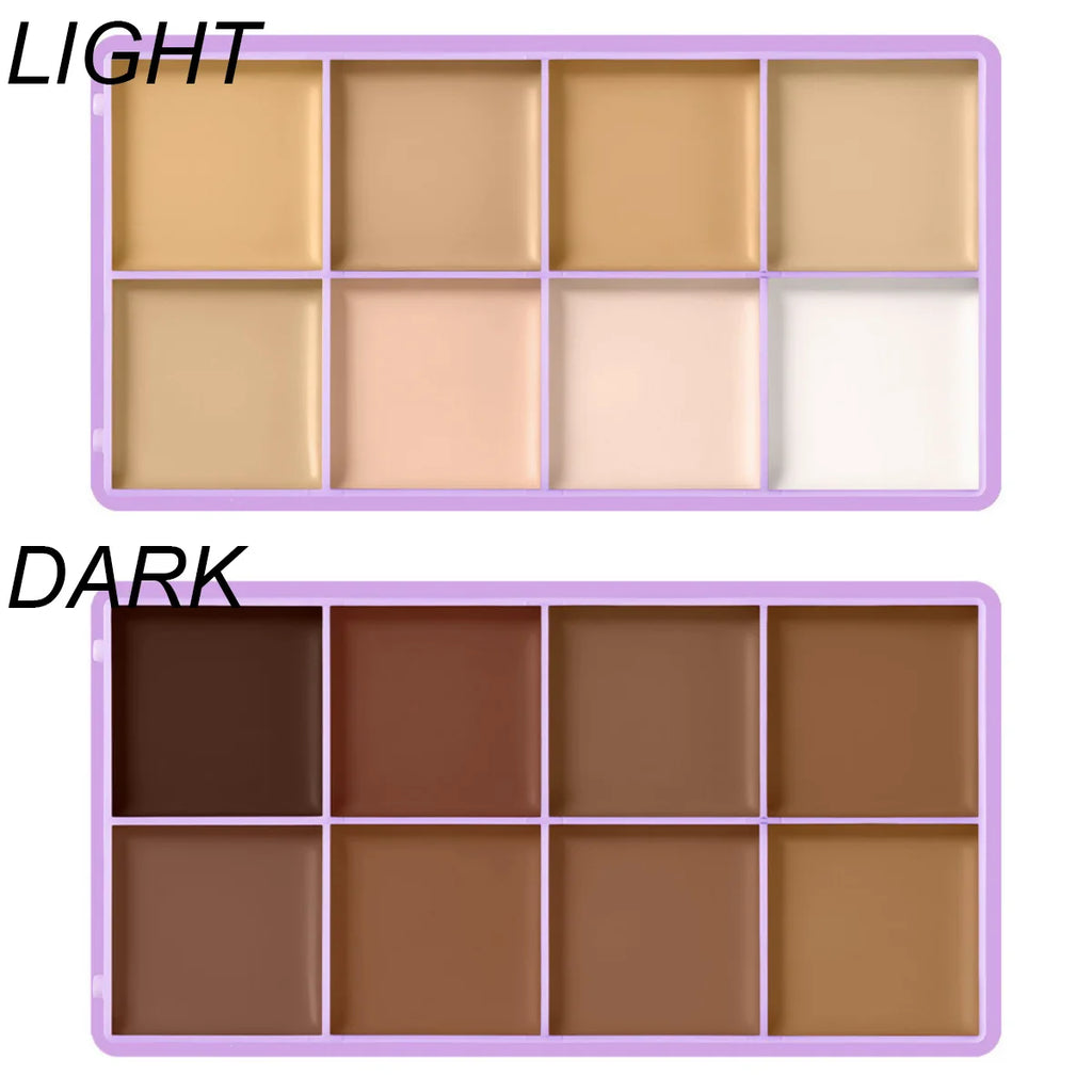 8-Shade Cream Concealer and Contour Palette