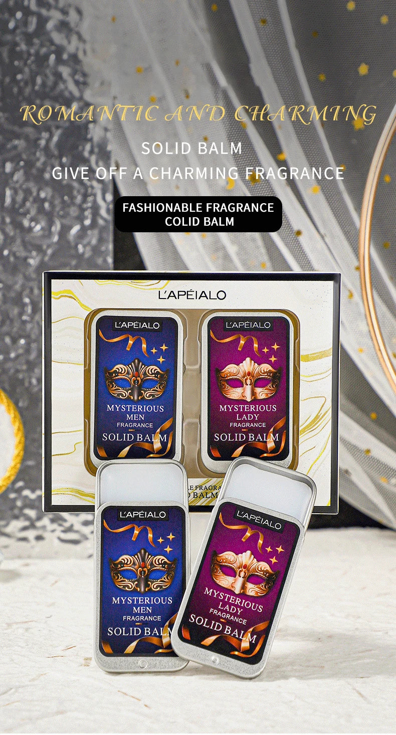 Portable Long-Lasting Solid Perfume Balm Set