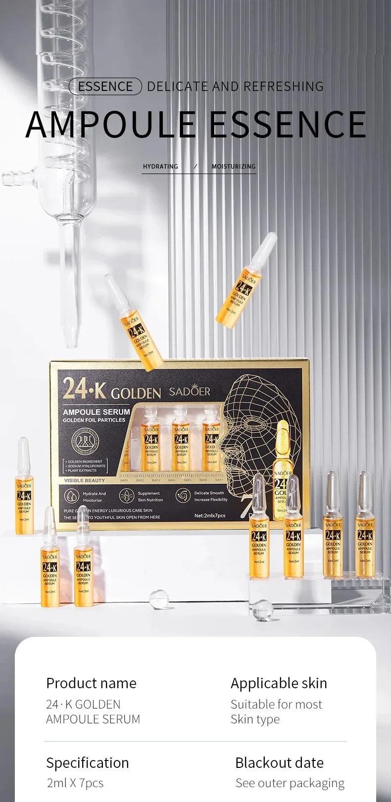 24K Gold Anti-Aging Face Serum for Radiant Skin - 11
