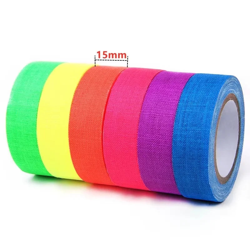 Neon Fluorescent UV Blacklight Reactive Party Tape - 13