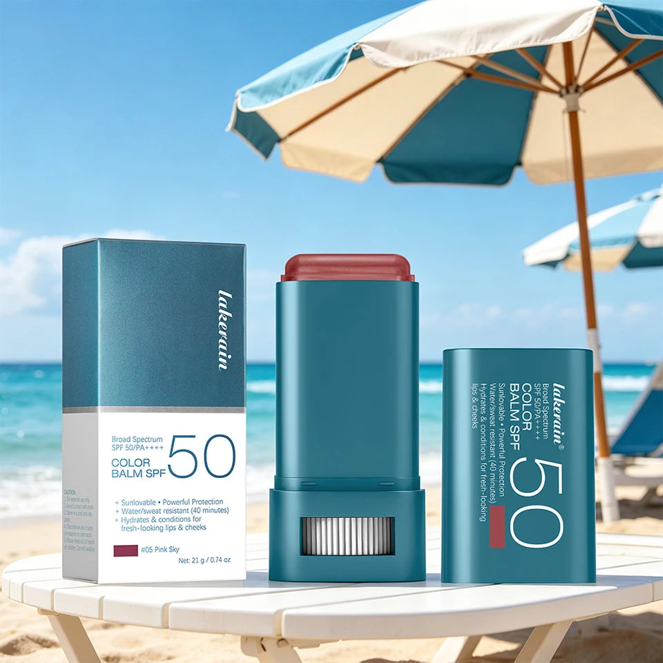 Hydrating SPF 50 Sunscreen Blush Balm Stick - 19