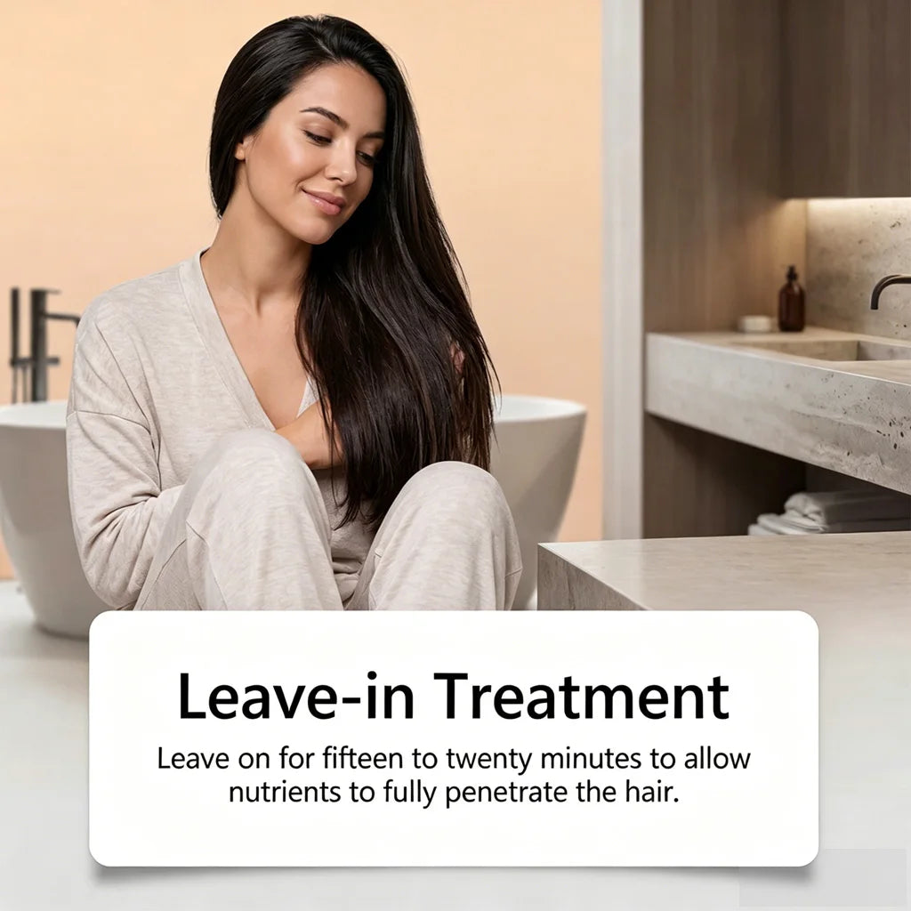 One-Step Protein Hair Straightening Cream with Built-In Comb
