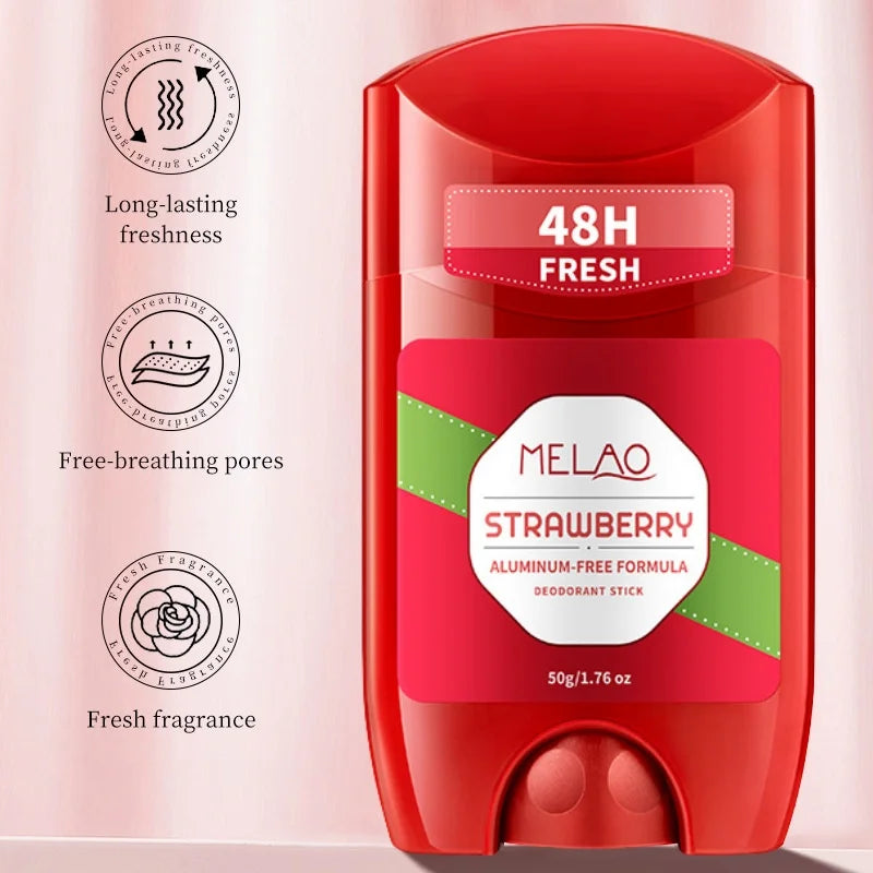 Long-Lasting Strawberry Scent Deodorant Stick