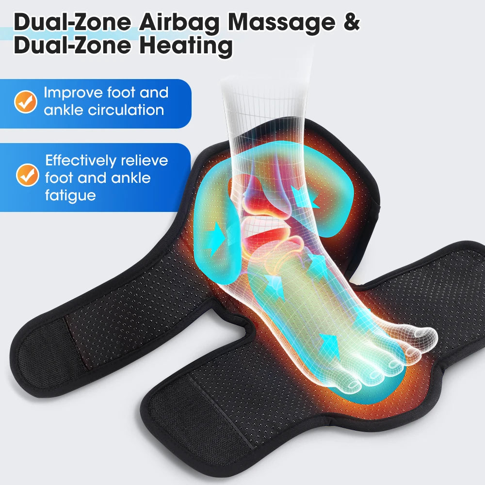 Heated Air Compression Foot and Ankle Massager