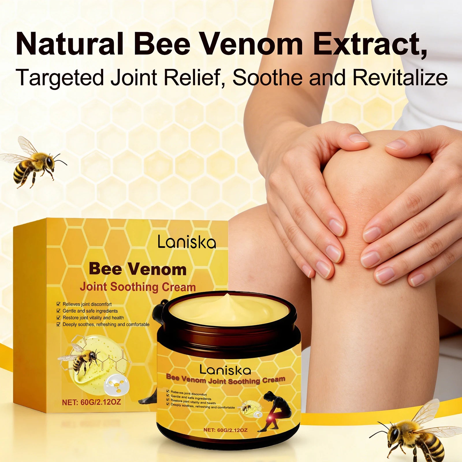 Bee Venom Joint Soothing Cream for Muscle and Joint Relief - 3