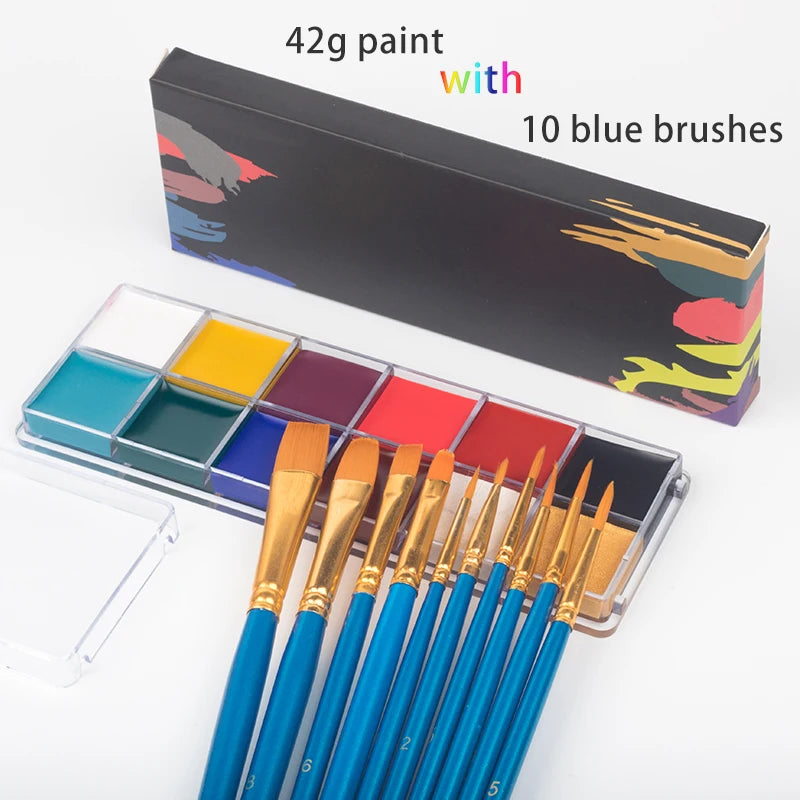 Professional Face and Body Painting Makeup Kit for Halloween