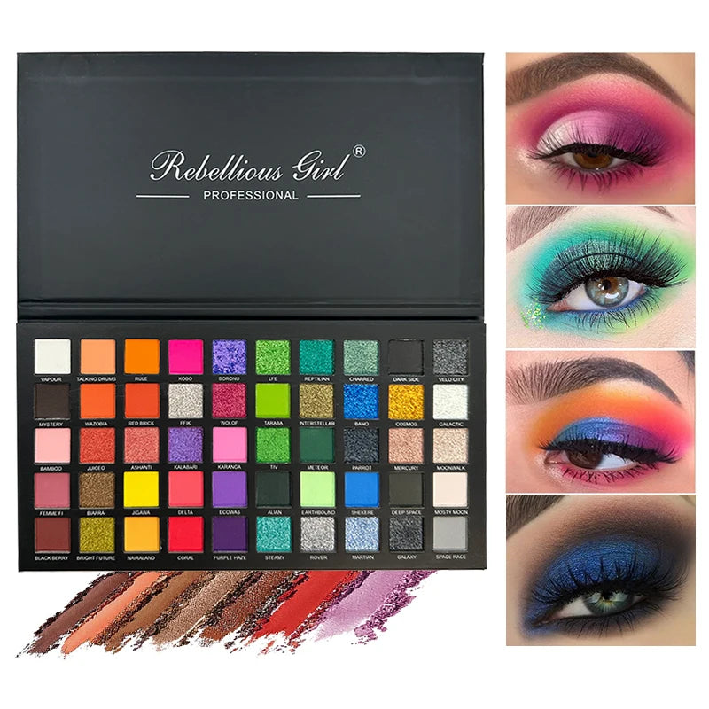 50-Color Professional Eyeshadow Palette for Every Occasion