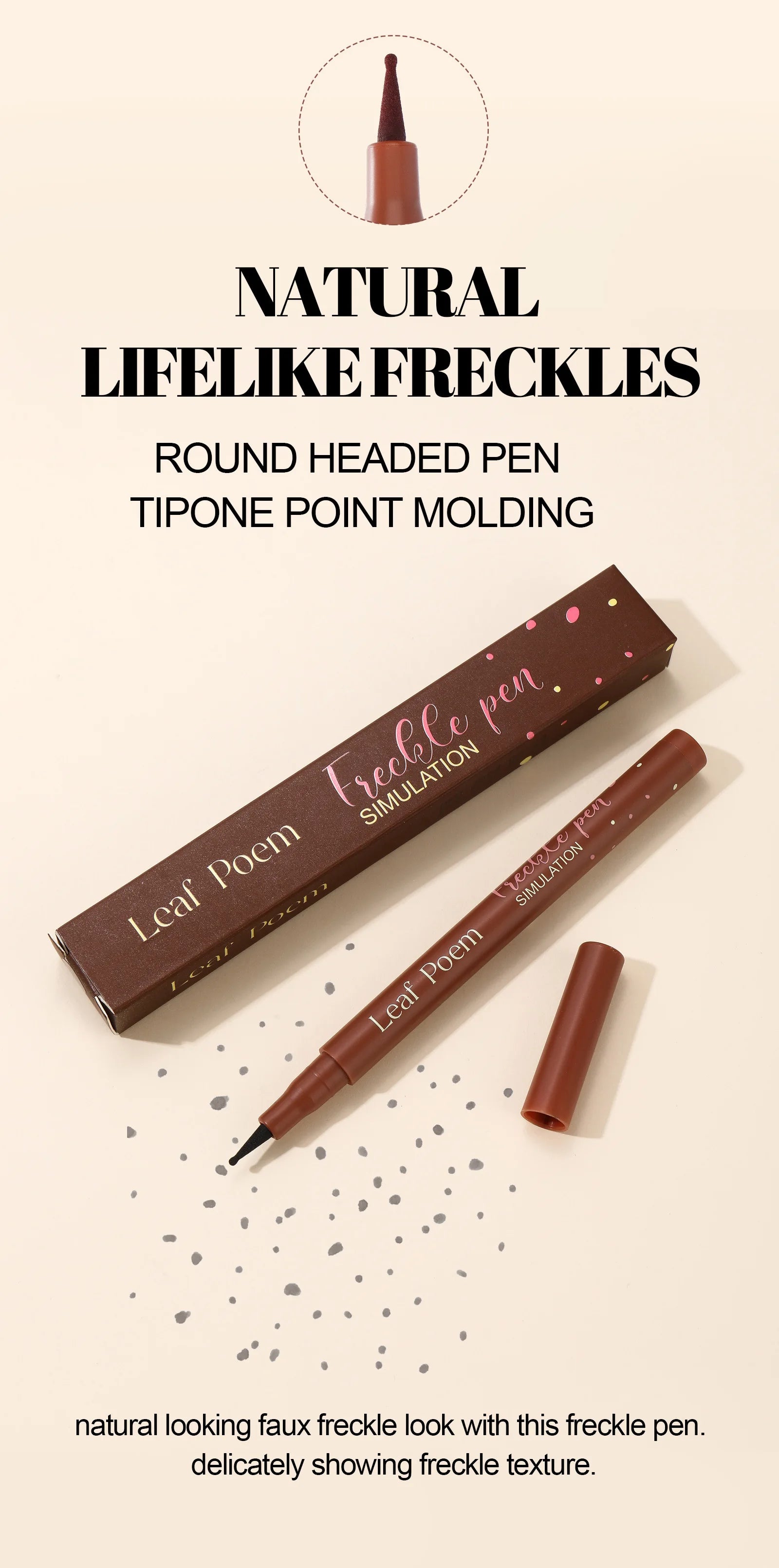 Waterproof Fake Freckle Pen for Natural Sun-Kissed Look - 10