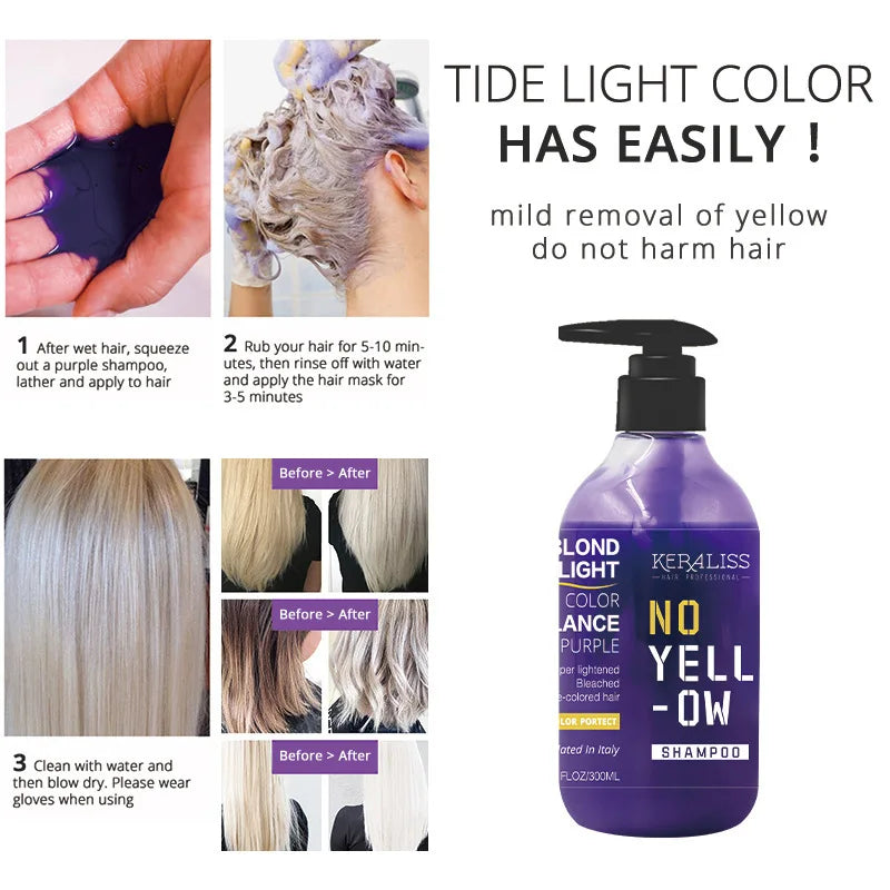 Purple Toning Shampoo for Blonde and Silver Hair