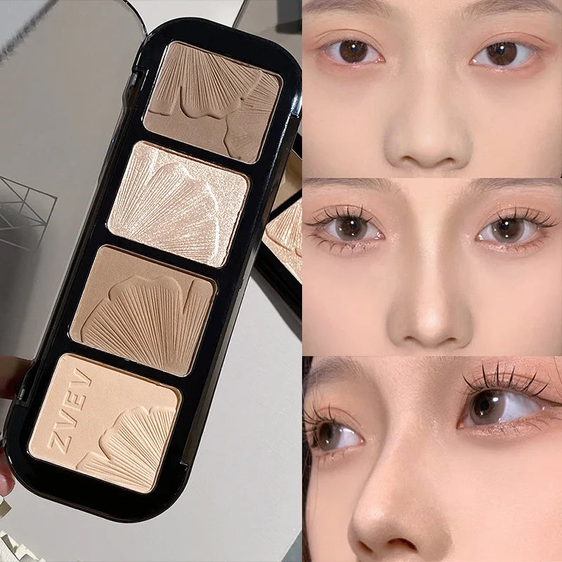 4-Color Sculpting Contour and Highlighter Palette