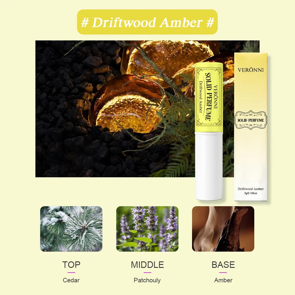 Portable Floral Solid Perfume Stick for Long-Lasting Fragrance - 20