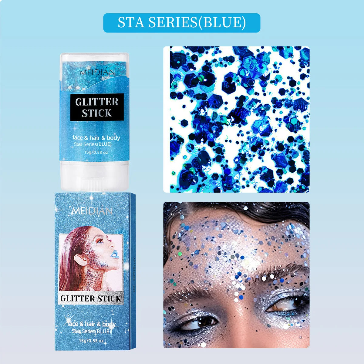 Shimmering Body and Face Glitter Stick - 27