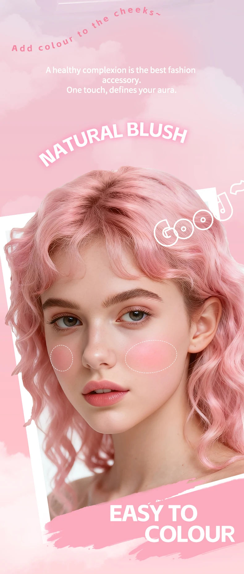 Natural Blendable Cream Blusher Stick