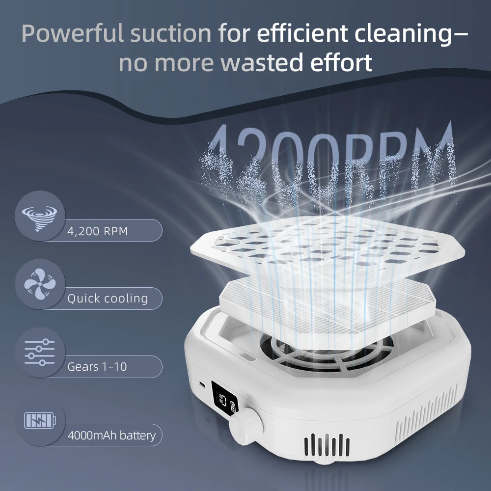 Portable Cordless Nail Dust Collector