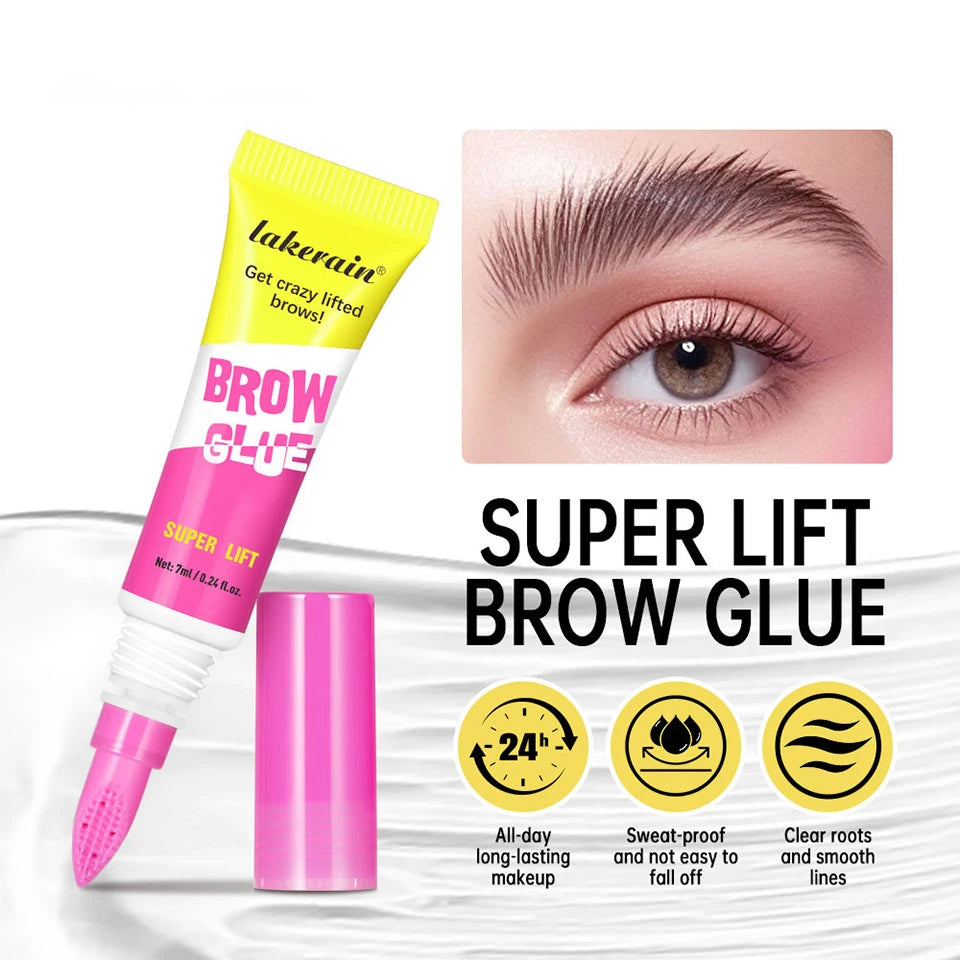 Long-Lasting Eyebrow Lamination Gel with Styling Comb