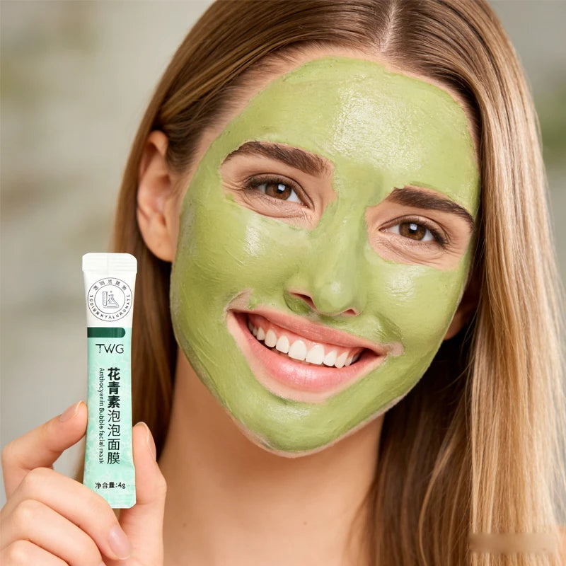 Deep Cleansing Anthocyanin Bubble Face Mask for Radiant Skin - 2