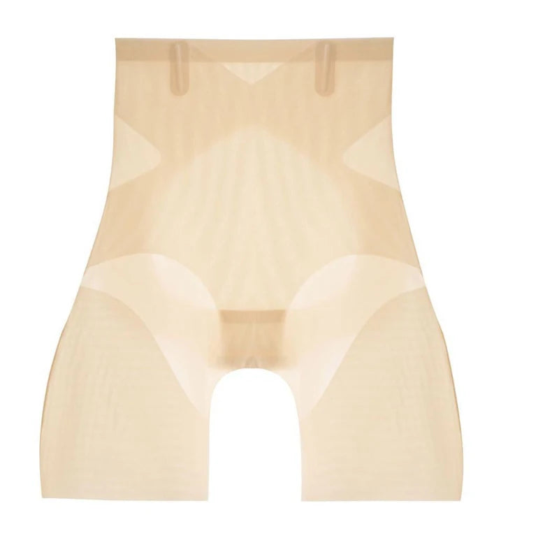 Seamless High-Waisted Ice Silk Shaping Shorts