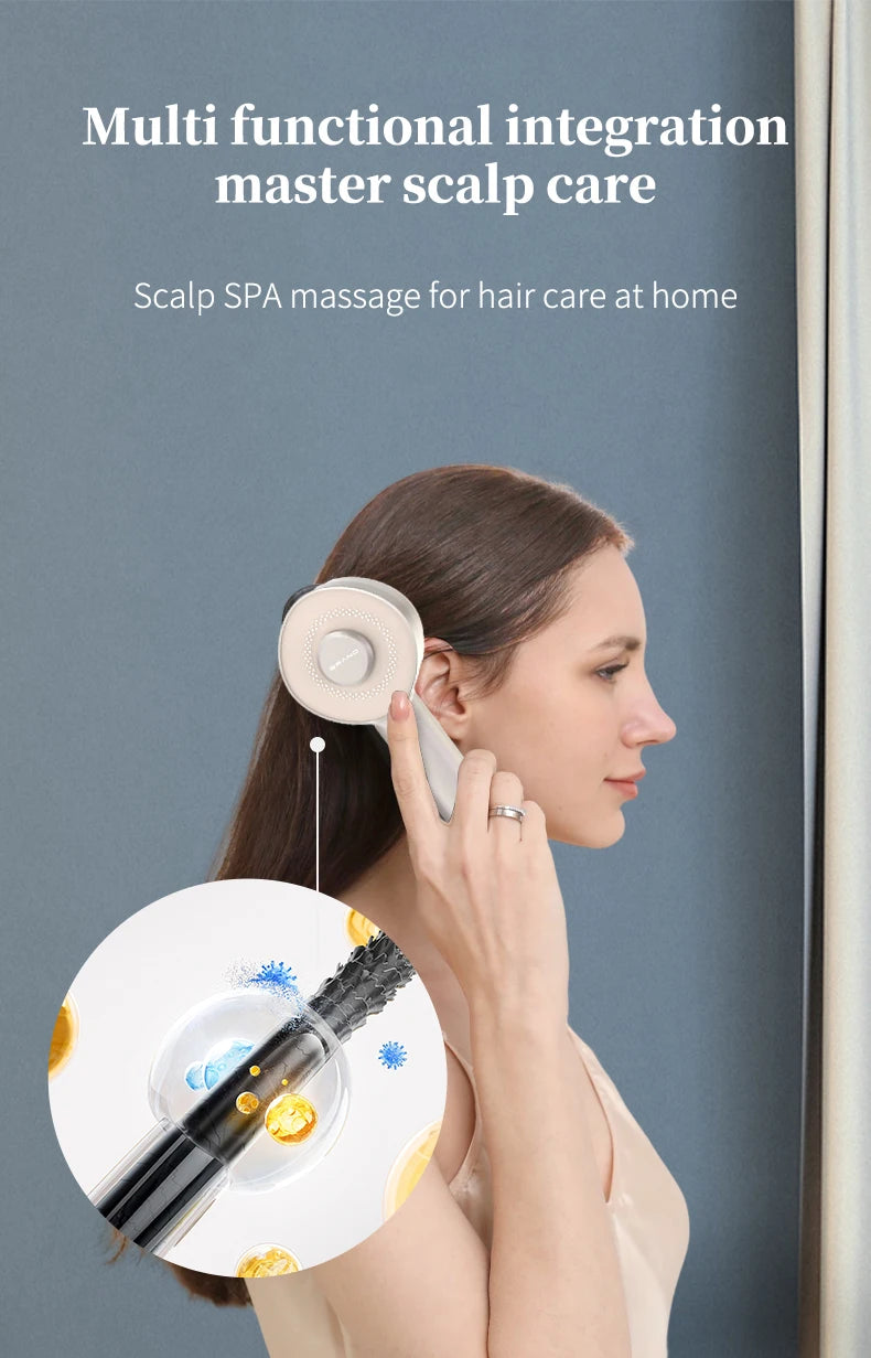 Electric Scalp Massager and Hair Growth Serum Applicator Comb - 9