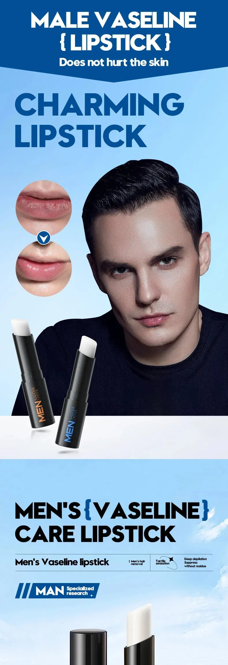 Moisturizing Lip Repair Balm for Men - 6