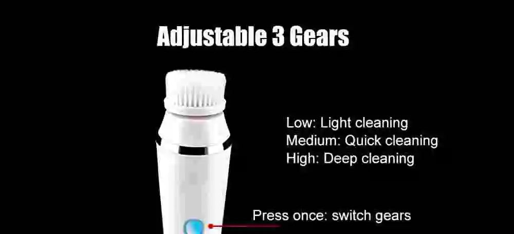 4-in-1 Electric Facial Cleansing Brush and Massager - 11