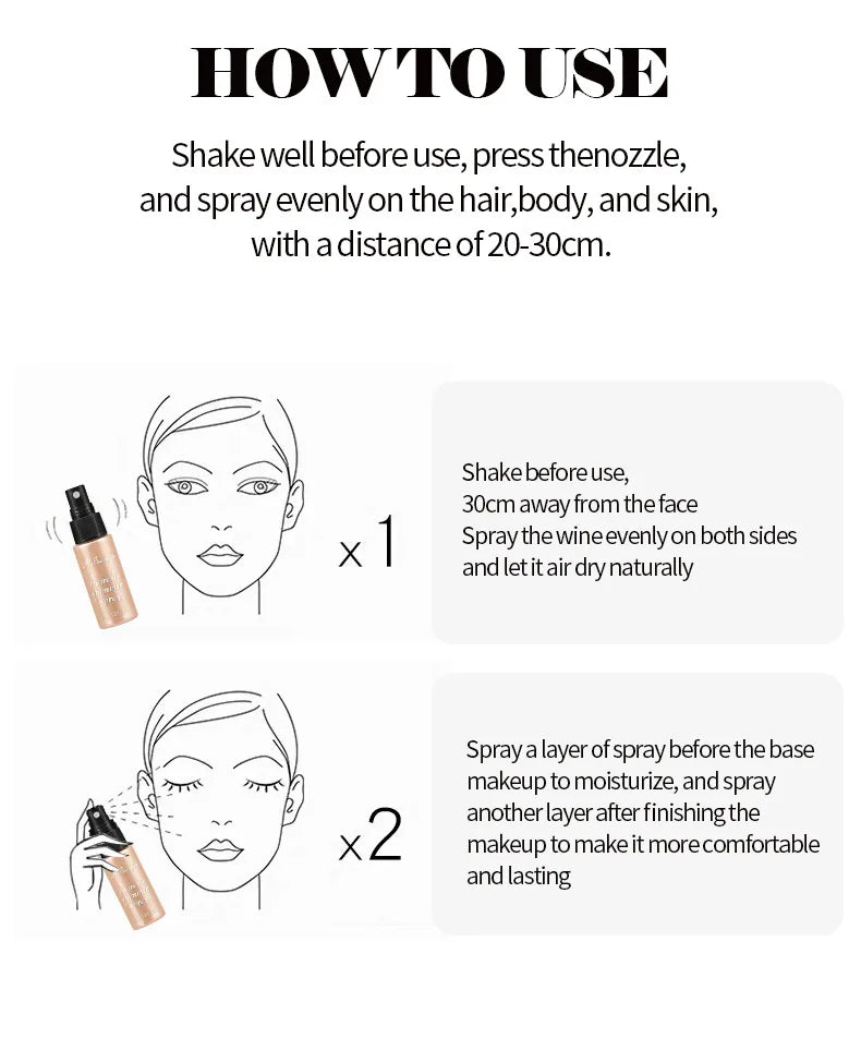 Diamond Liquid Body Highlighter Shimmer Spray