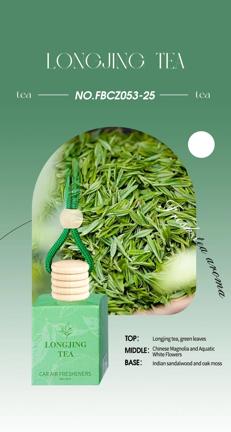 Tea Scented Hanging Car Air Freshener Set