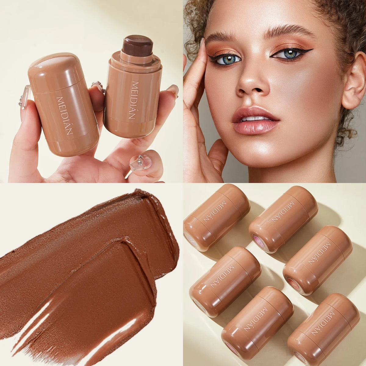 3-in-1 Hydrating Makeup Stick for Lips and Cheeks - 5