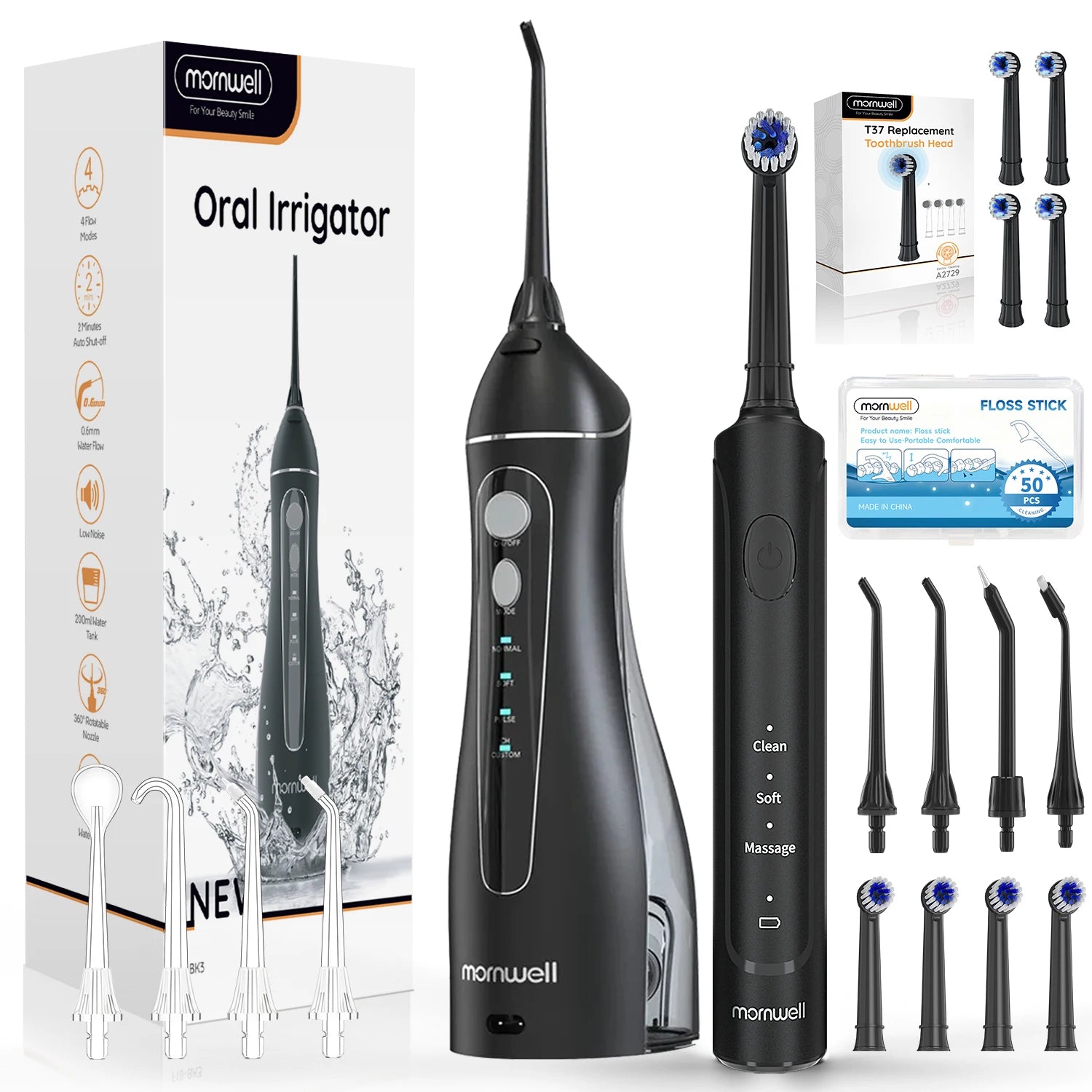 Electric Water Flosser and Sonic Toothbrush Oral Care Set - 17