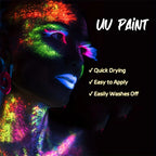 Neon UV Glow Face and Body Paint Set for Parties