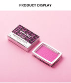 Matte Embossed Blush Palette with Professional Brush