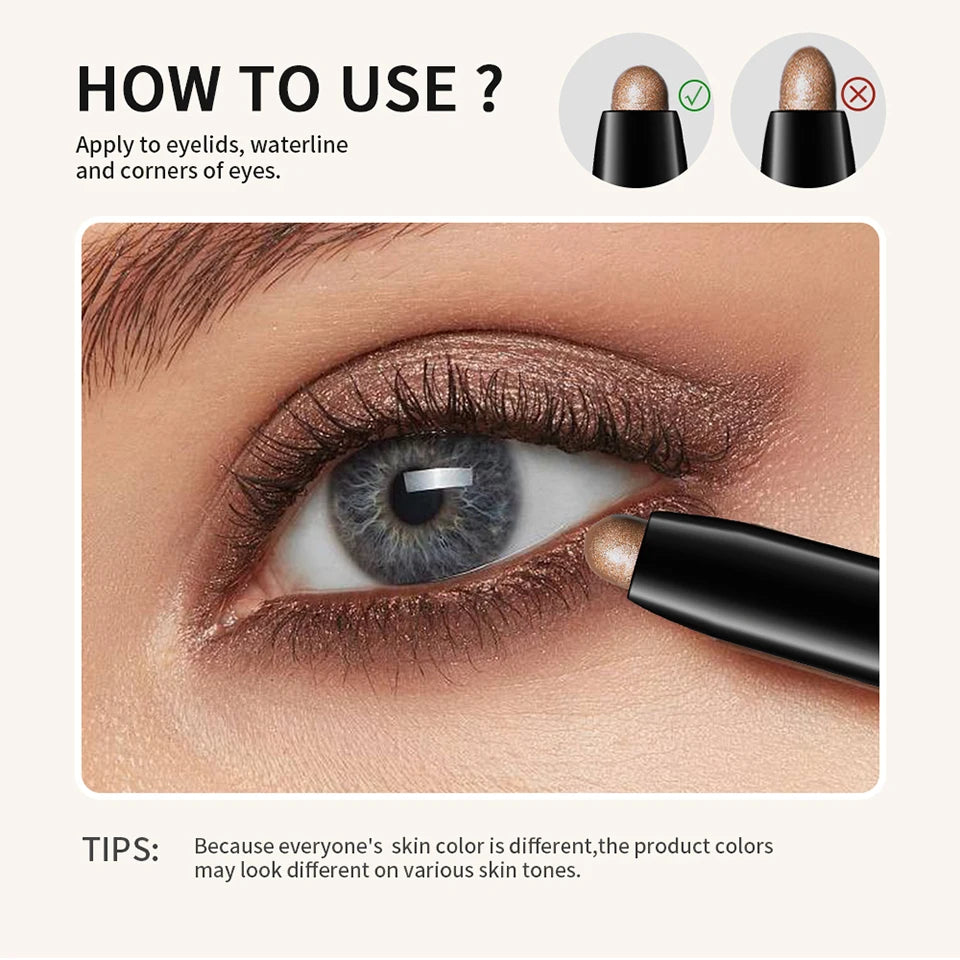 Long-Lasting Waterproof Eyeshadow Stick