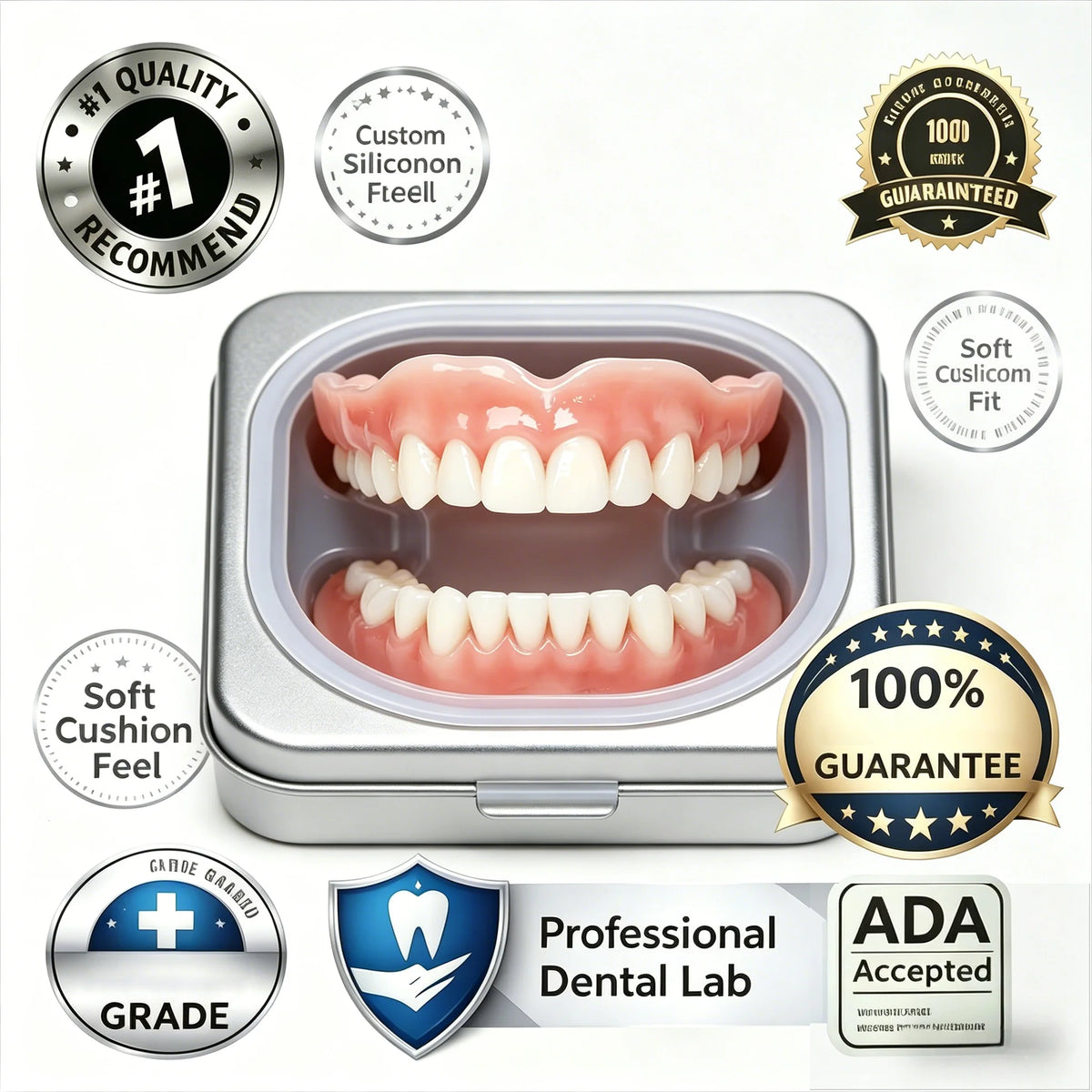 Adjustable Natural Fit Dentures for Smile Confidence
