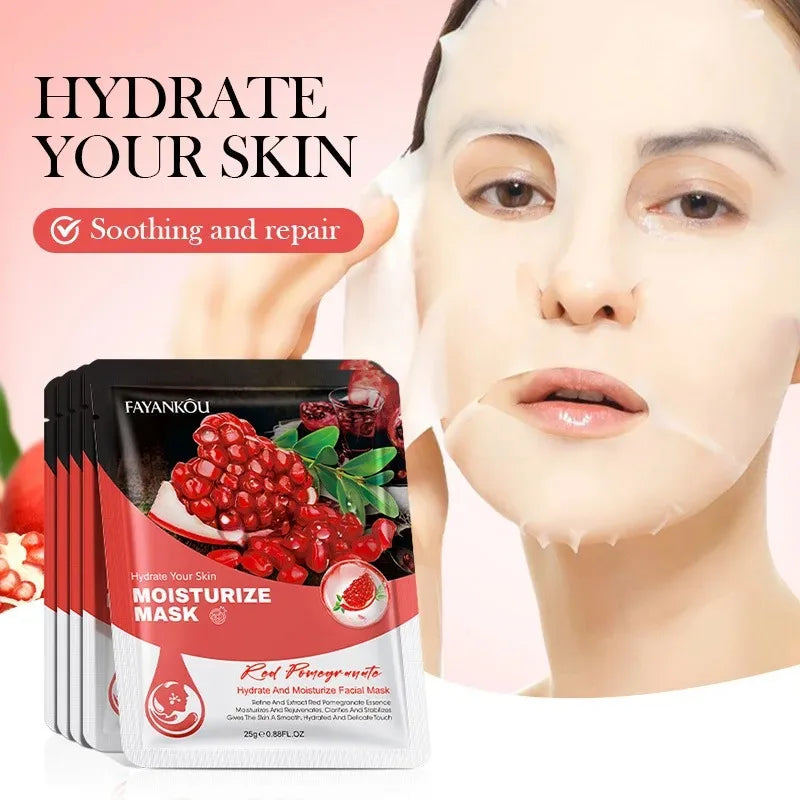 10-Piece Fruit Essence Hydrating and Brightening Facial Mask Set