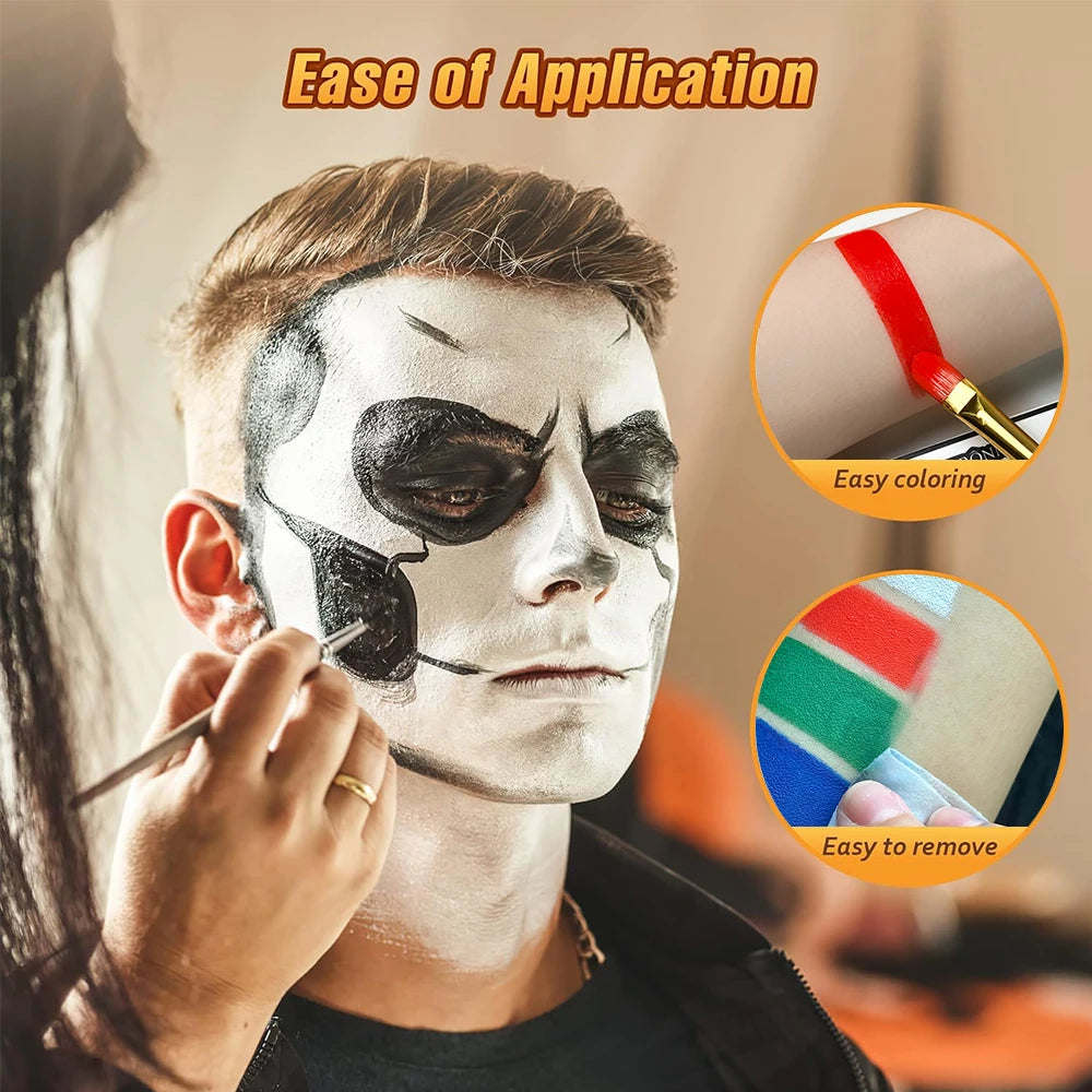 Professional Water-Soluble Face and Body Paint for Parties