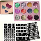 Glitter Temporary Tattoo Kit for Parties and Events