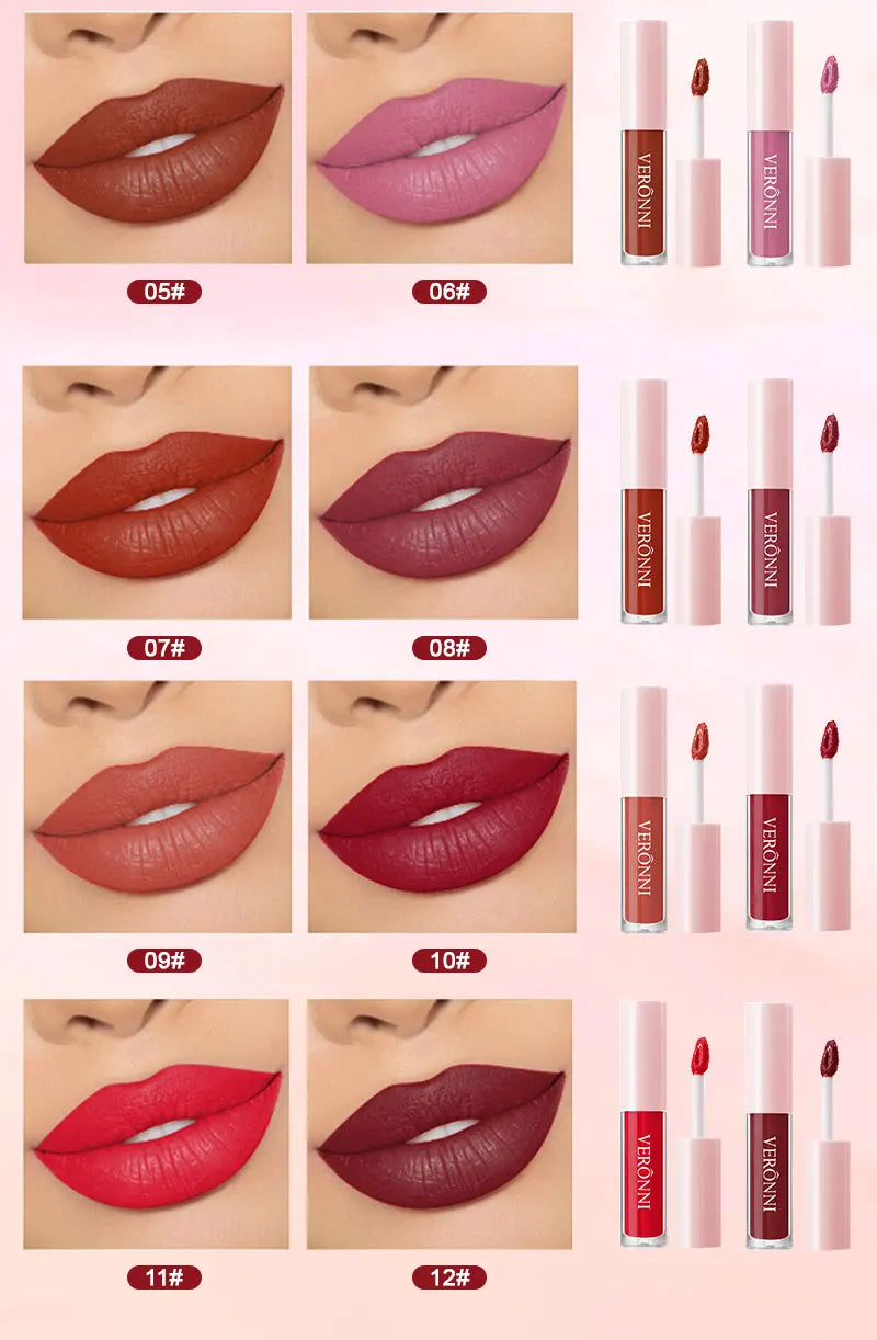 Long-Lasting Waterproof Matte Liquid Lipstick