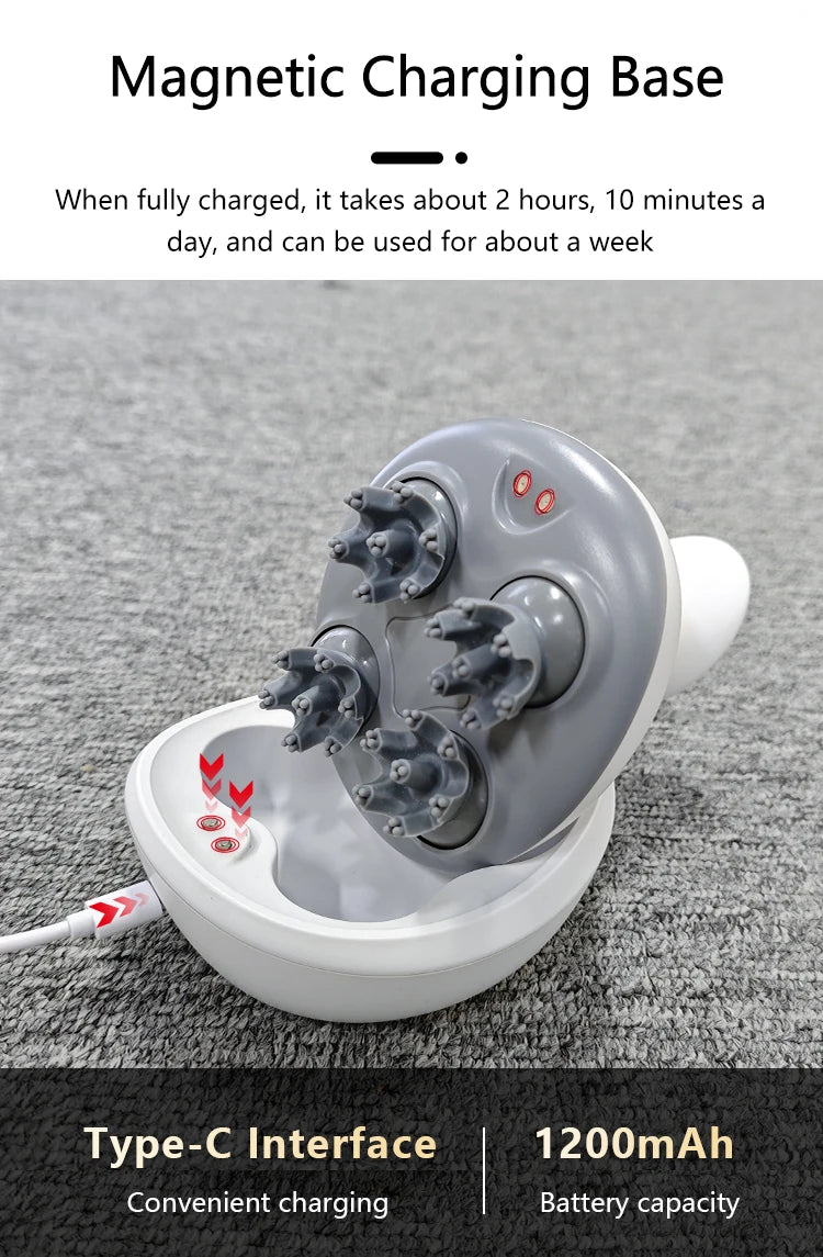 Electric Scalp and Head Massager for Stress Relief