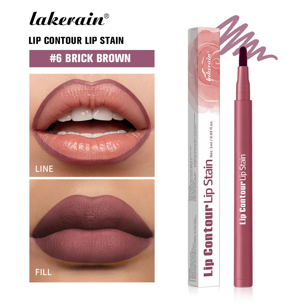 Dual-Sided Long-Lasting Lip Stain and Liner Pen