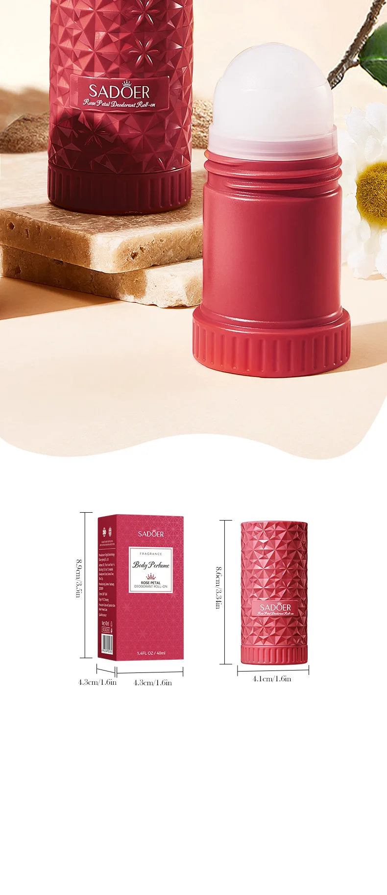 Refreshing Underarm Deodorant Roll-On for Long-Lasting Freshness
