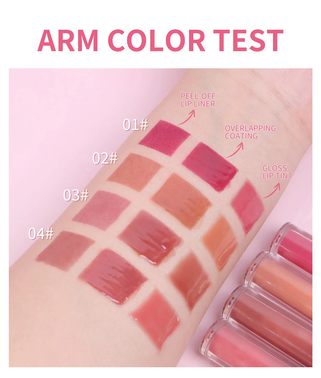 Double-Ended Peel-Off Lip Tint and Plumping Gloss