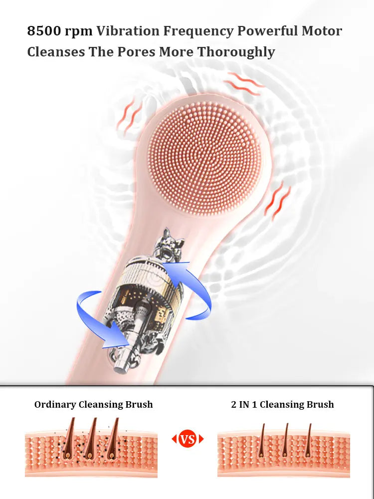 Sonic Electric Facial Cleansing and Exfoliating Brush